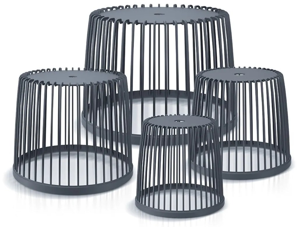 PROSPERPLAST Set univerzálních košů UNIQUBO 4+1 antracit