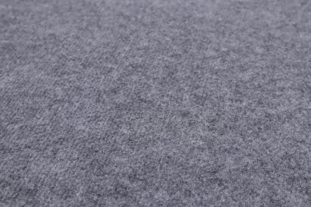 Betap koberce AKCIA: 400x520 cm SUPER CENA: Sivý výstavový koberec Budget metrážny - Bez obšitia cm