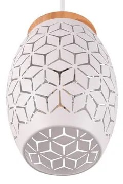 Biele závesné svietidlo ø 15 cm Bidar – Trio