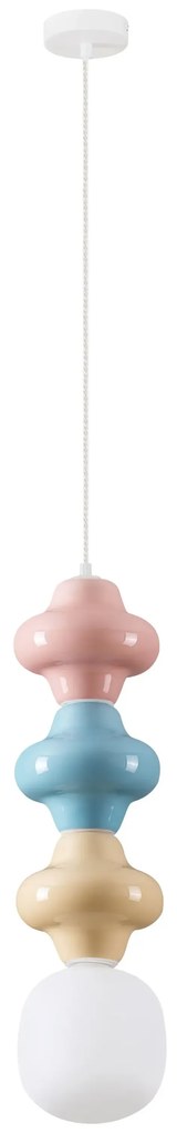 LED ružovo-modro-kremová moderné svietidlo Clio 3