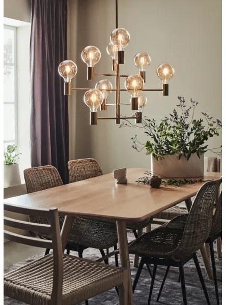 Markslöjd 108117 - Luster na tyči PARIS 10xE27/60W/230V zlatá