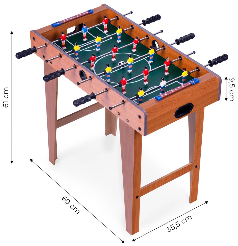 Stolný futbal 69x35,5 cm drevený stolný futbal ECOTOYS