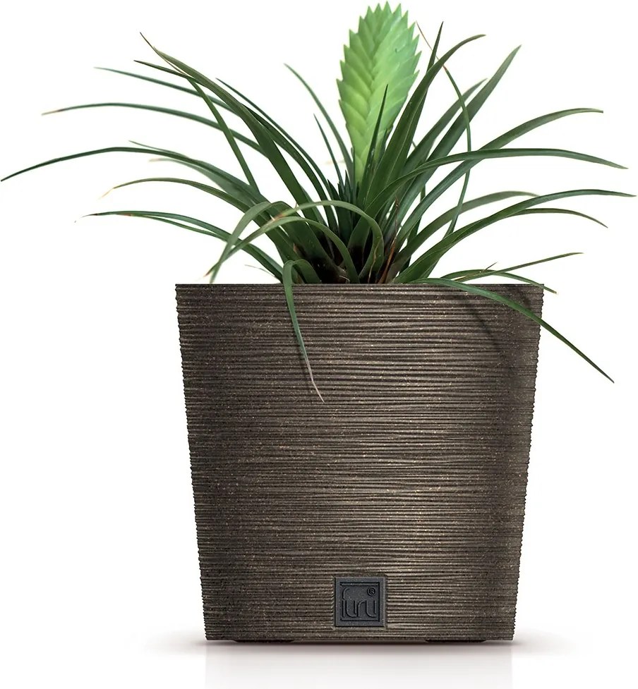 Kvetináč FUSU II hnedý