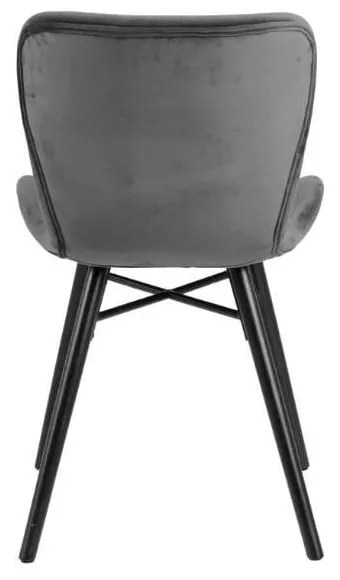 Sivá jedálenská stolička Actona Batilda