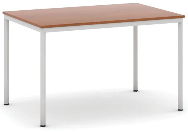 Jedálenský stôl, 120x80 cm, sivá podnož, čerešňa