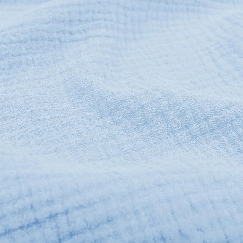 Biante Mušelínová plienka/dečka Nature MSN-086 Bledo modrá - ZVÝHODNENÁ SADA 3 KS 100x100 cm - Sada 3 ks