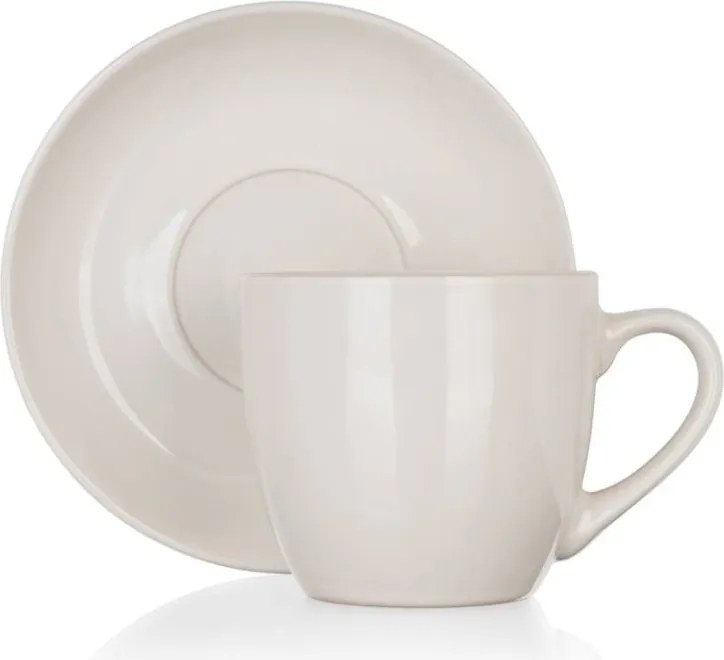 Šálka s tanierikom Natural 250 ml, ivory