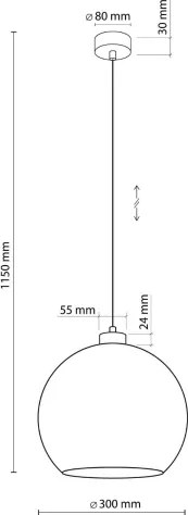 Závesný luster CUBUS 1xE27/15W/230V čierna/dymová zelená