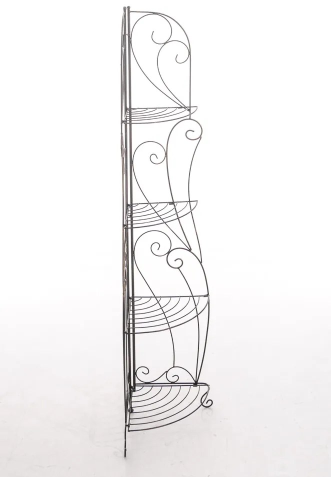 Kovová polica regál Irm - Bronzová