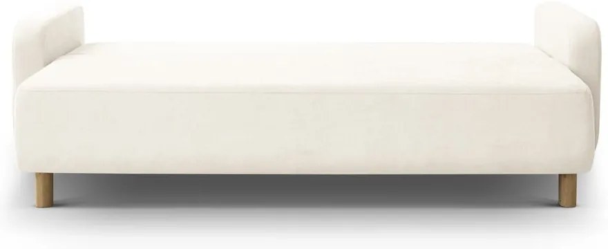 Krémová rozkladacia pohovka s úložným priestorom 231 cm Elen – Micadoni