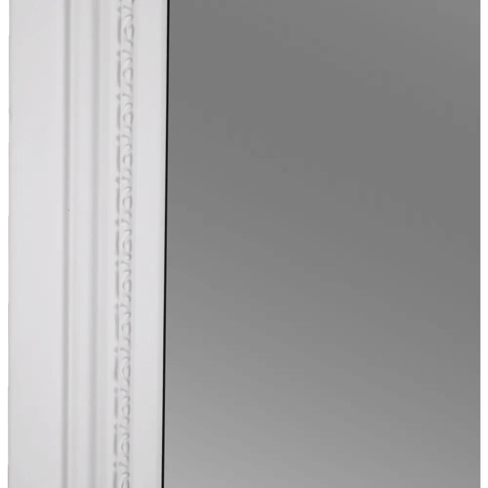 Kondela Zrkadlo, drevený rám bielej farby, MALKIA TYP 8