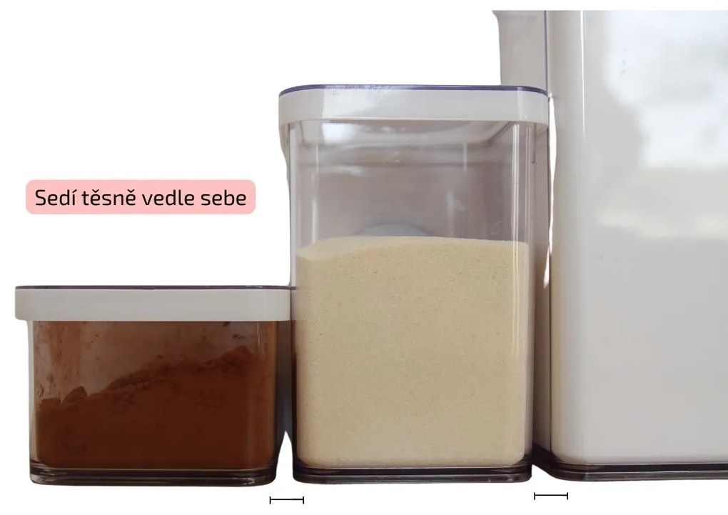 Dóza na potraviny 3,2l Rotho Loft - JUMBO, biela