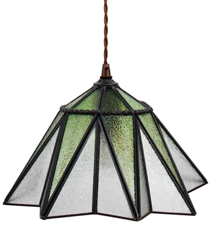 Závesná tiffany lampa OCTAGON Ø31