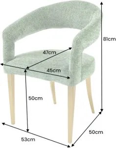 Stolička 45924 Boutique látka Zelená - Komfort-nábytok