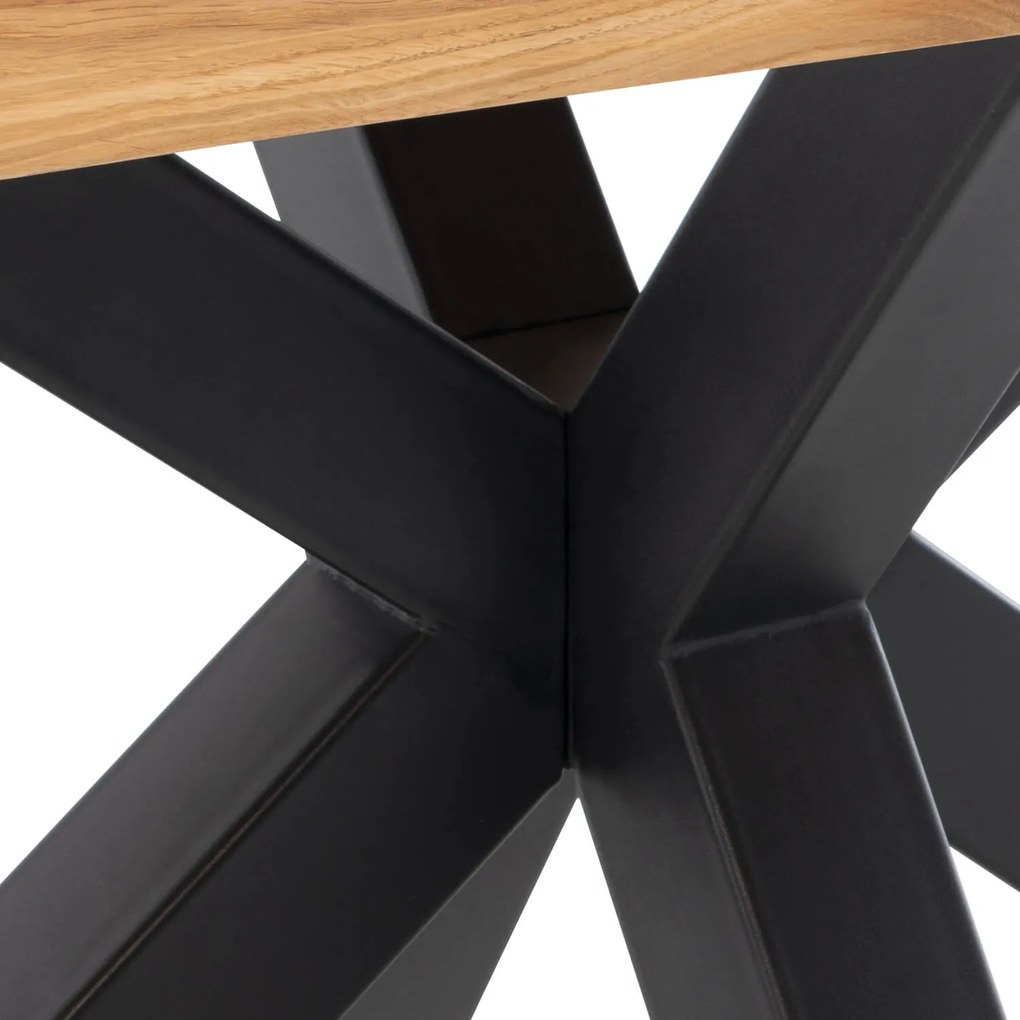 Stôl cerga 200 x 100 cm čierny MUZZA