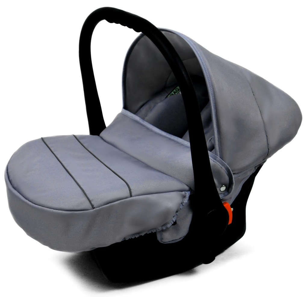 Detský kočík 4v1 BabyLux AIR ALU Steel+isofix základňa