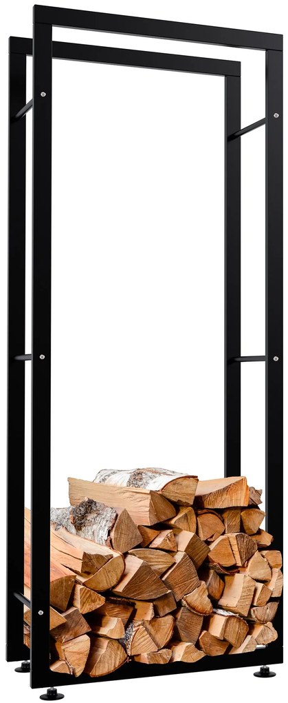 Stojan na drevo Keri V2 25x60x150, čierna