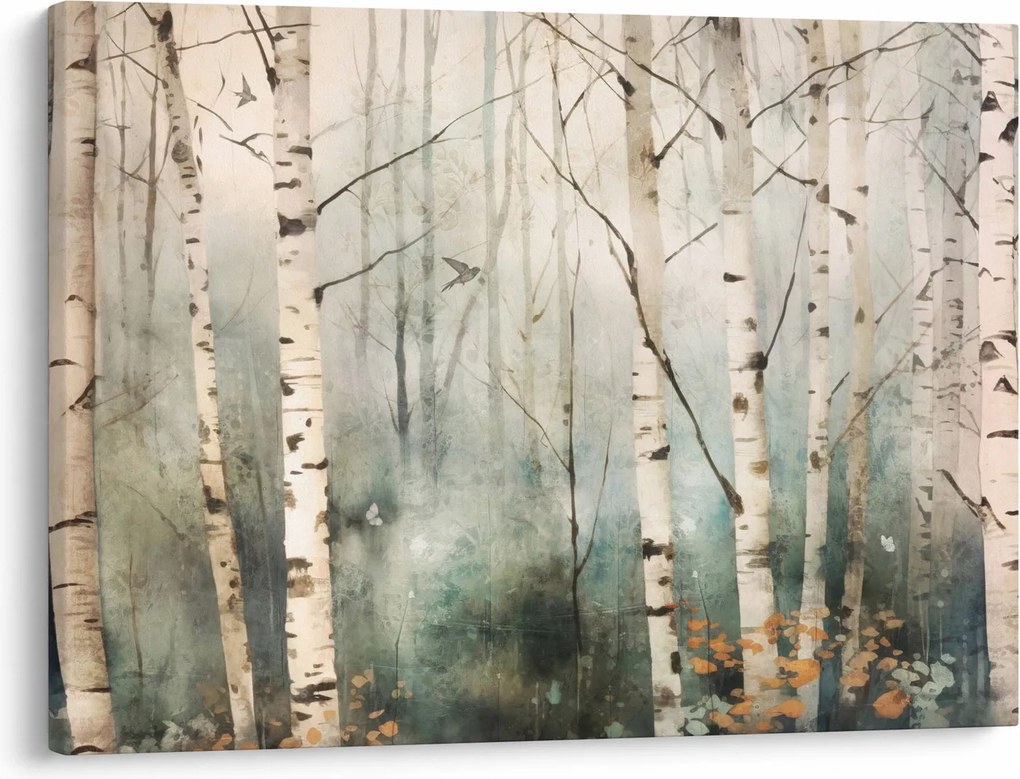 Obraz - Kresba lesného vzoru (70x50 cm)