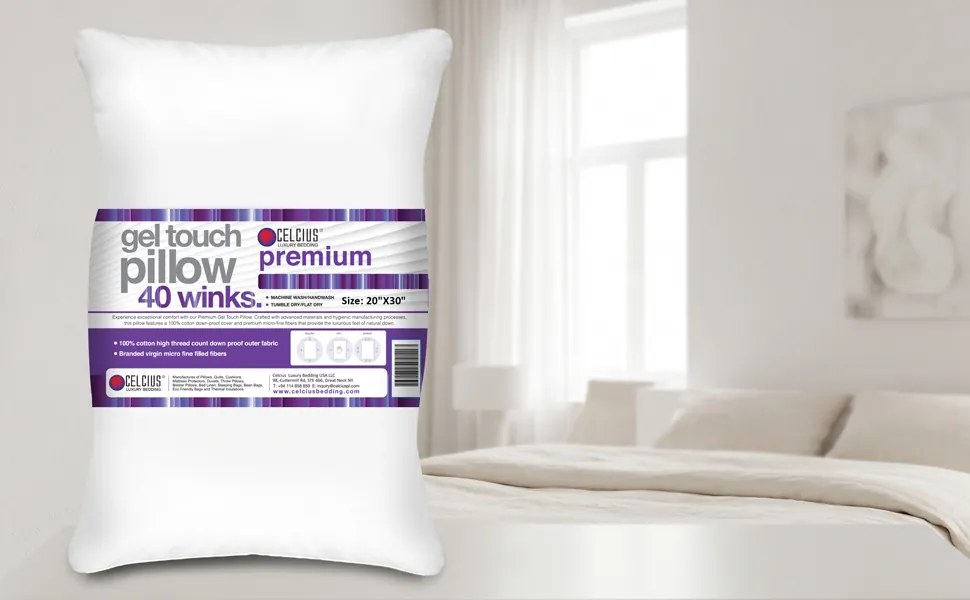 Celcius Gel Touch Soft – prémiový mikrogelový vankúš na spanie 45 x 70 cm