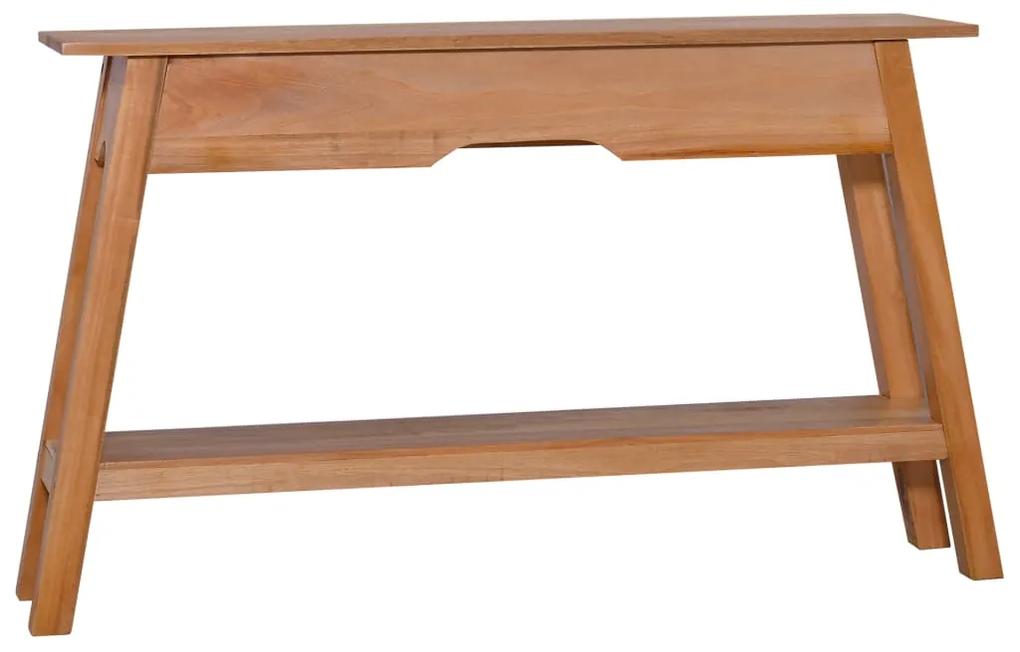 vidaXL Konzolový stolík 120x30x75 cm, mahagónový masív