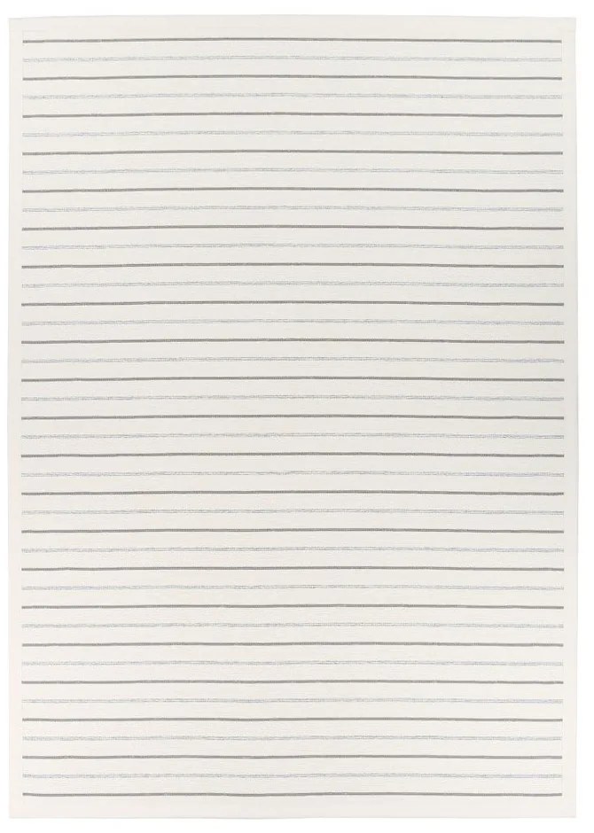Biely vzorovaný obojstranný koberec Narma Vao, 140 × 200 cm