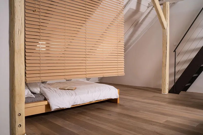 Okenné žalúzie - svetlohnedé Dĺžka žalúzií: 130 cm, Šírka žaluzie: 70 cm