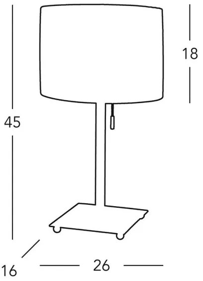 Kolarz A1307.71.7 - Stolná lampa SAND 1x E27/60W/230V