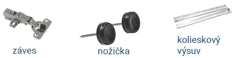 PC stolík Celita - dub sonoma / biela