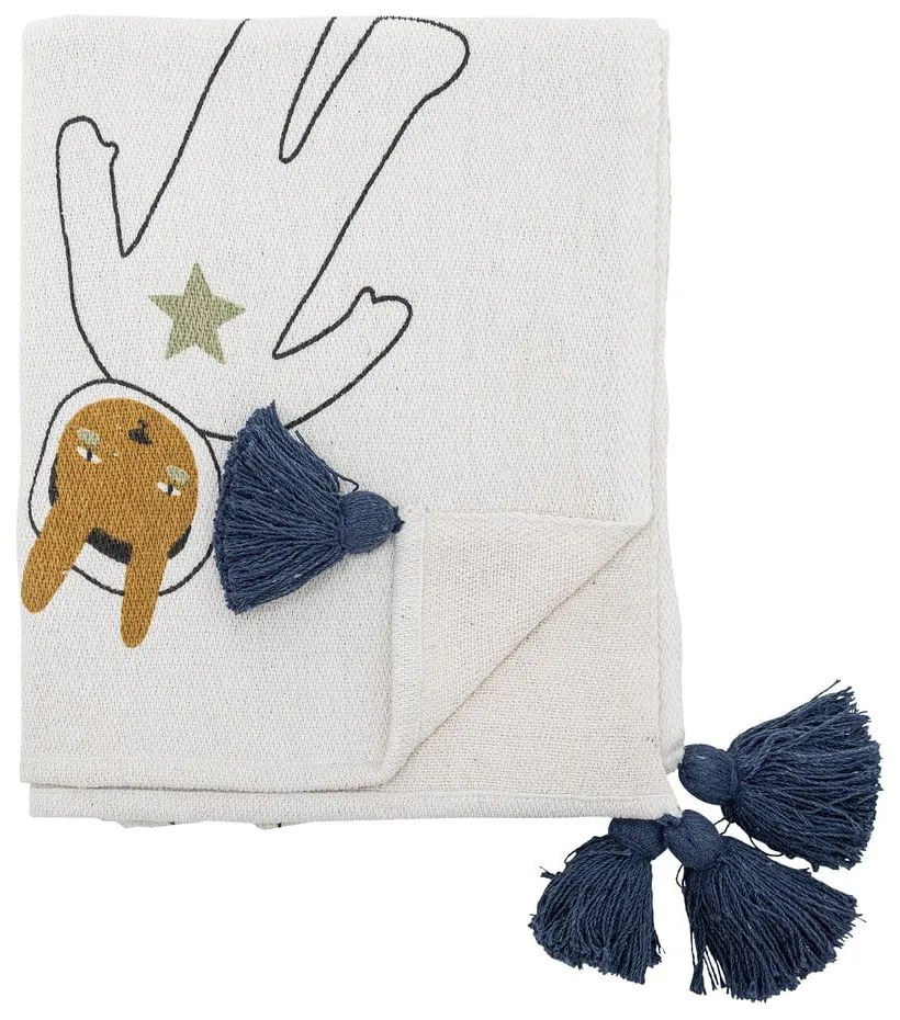 Biela detská deka 130x160 cm Space – Bloomingville Mini