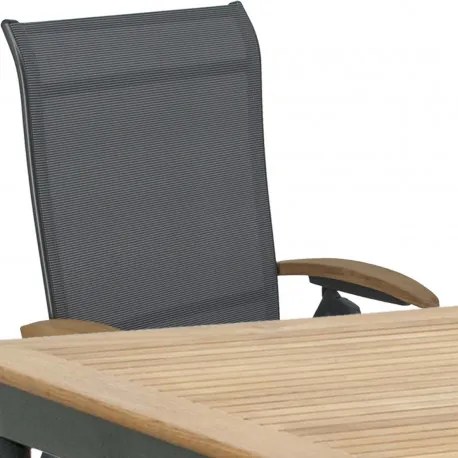 Doppler CONCEPT YELMO FSC 6+1 - záhradné sedenie (hliník / teakové drevo)