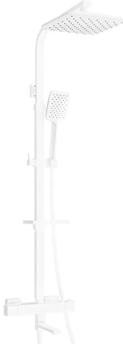 Mexen - CQ62 sprchový set s termostatickou batériou Cube, biela,779106295-20