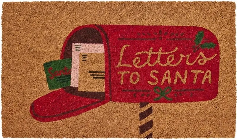 Door Mat Brown Coconut Christmas - 75*45*1 cm
