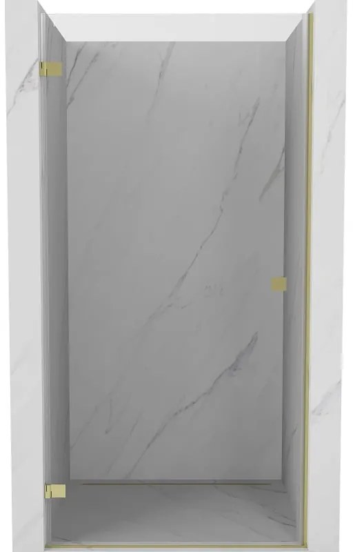 Mexen, Mexen Lunar-B výklopné sprchové dvere ľavé 85 cm, transparentné, zlaté - 832-085-000-50-00-L
