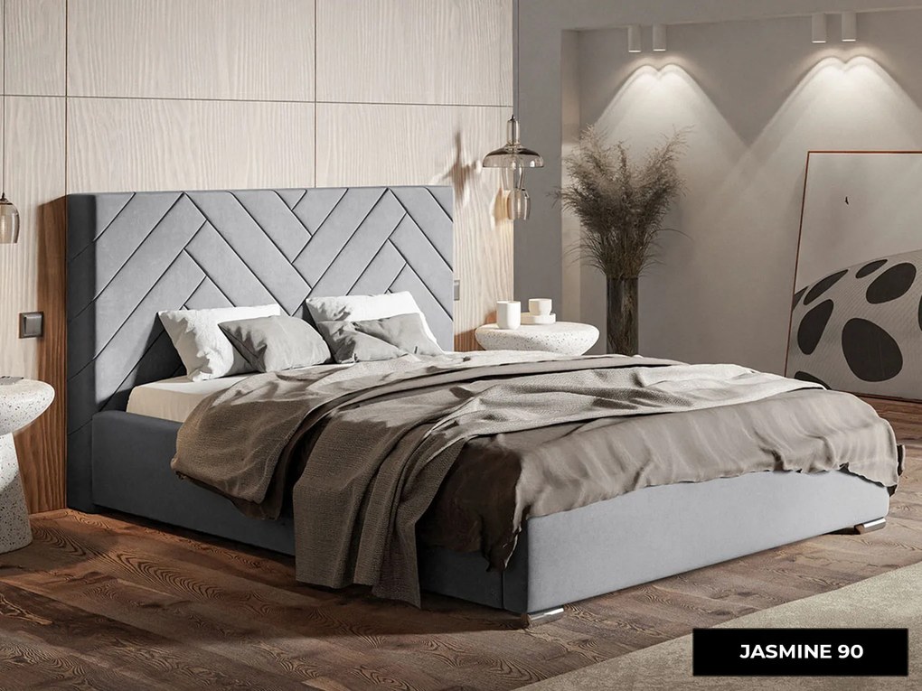PROXIMA.store - Luxusná manželská posteľ OPAL ROZMER: 180 x 200 cm, FARBA NÔH: biela