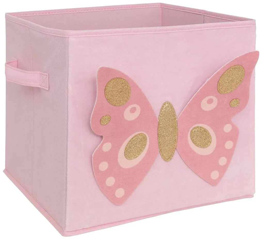 ATMOSPHERA Úložný box Butterfly, 29x29x29 cm, ružová