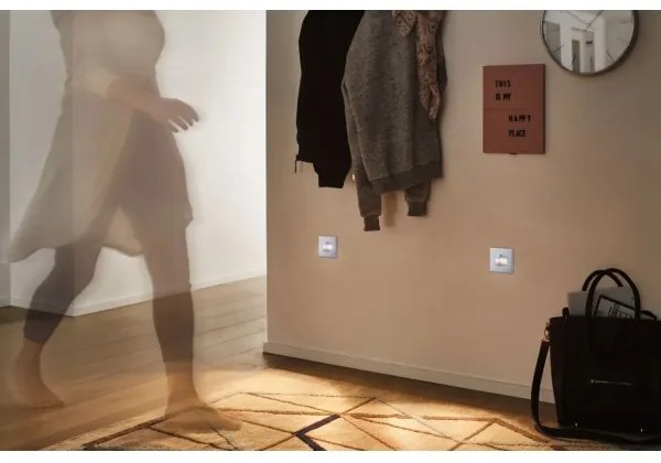 Paulmann 93134 - LED/1,2W Schodiskové svietidlo so senzorom EDGE 230V chróm