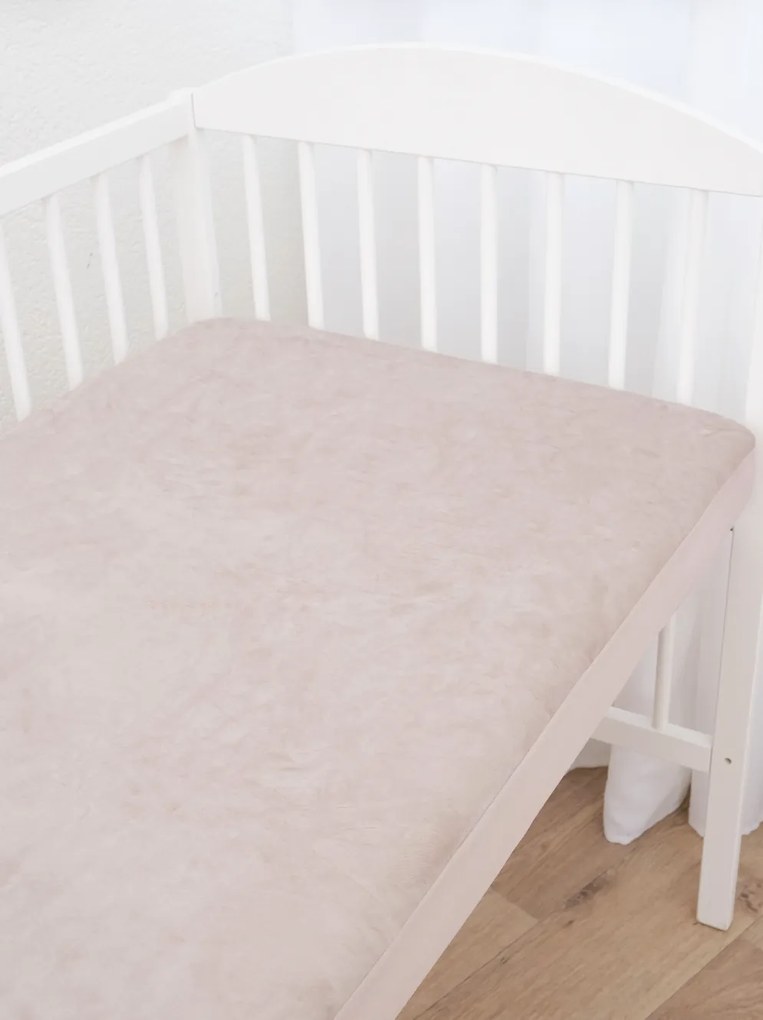 Nepriepustná plachta mikroplyš 60 × 120 cm - cappuccino