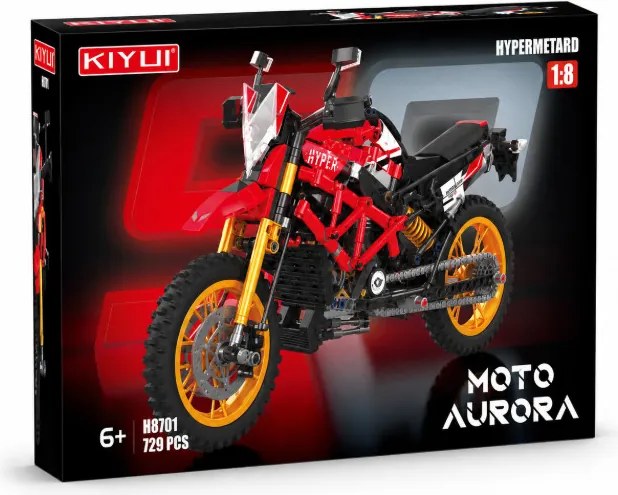 Stavebnica motocykla KIYUI H8701, 729 dielikov