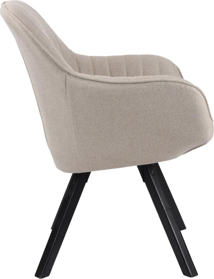 Jedálenská stolička Chrissy, béžová tkanina