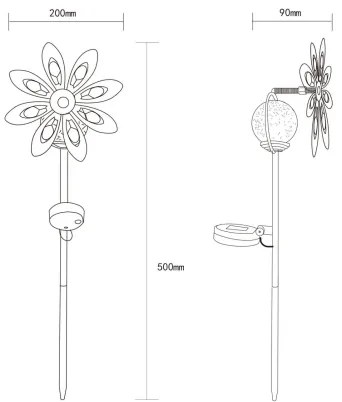 Globo 36576S - LED Solárna dekorácia LED/0,02W/3V IP44
