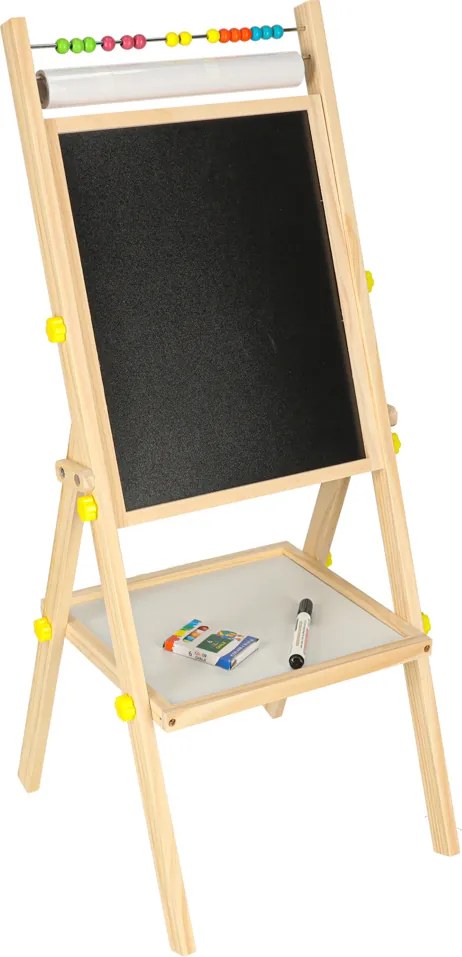 Obojstranná magnetická tabuľa KIK s dreveným rámom, 90 cm