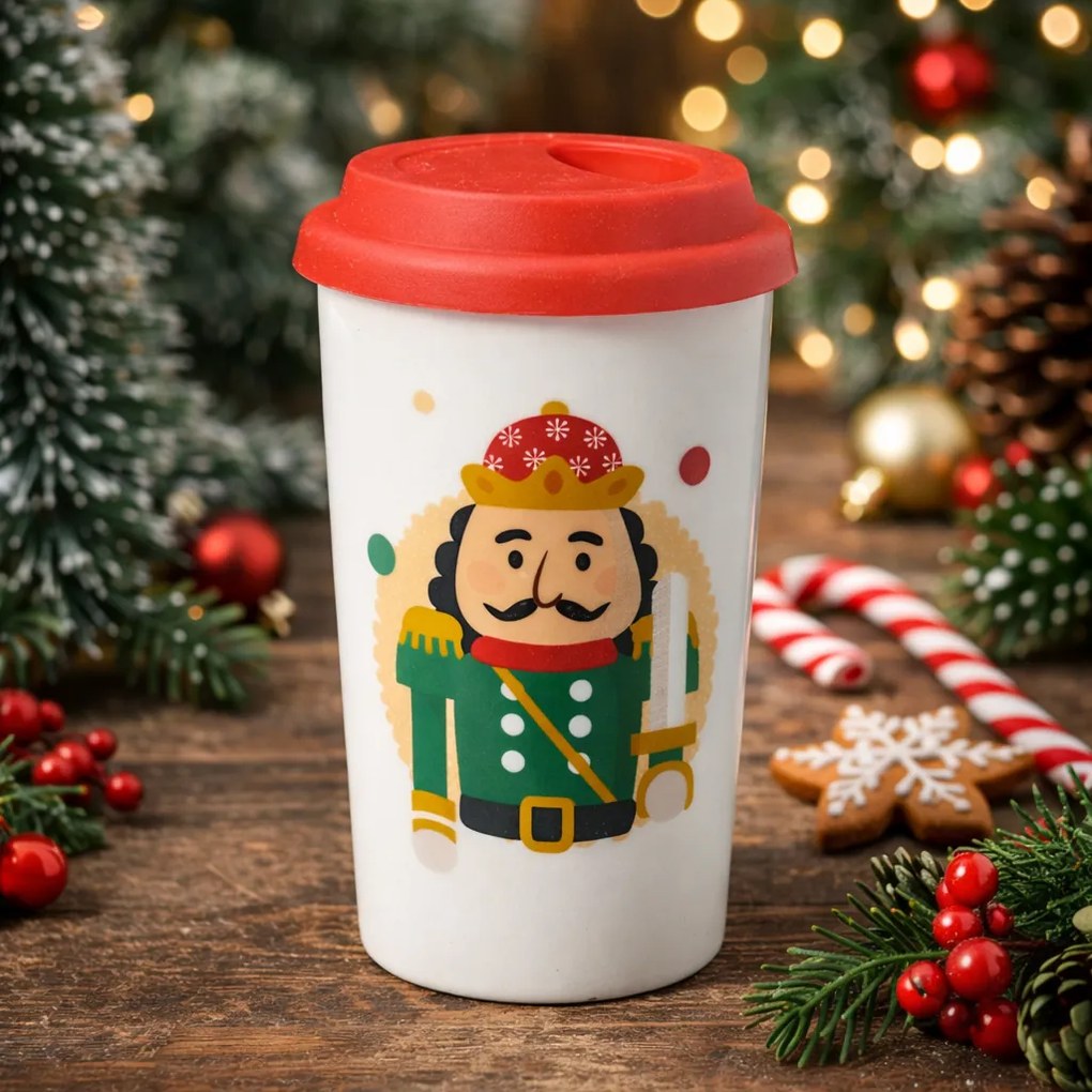 Kameninový téglik s viečkom Luskáčik 400 mll