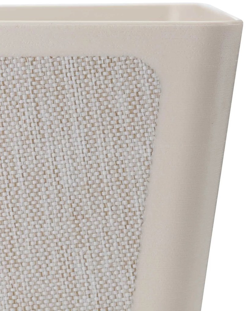 PLASTOVÝ KVETINÁČ PILEA TX 30X30 CM KRÉMOVÁ