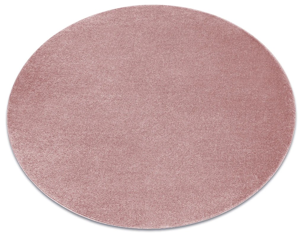 Okrúhly koberec SOFTY Jednofarebný, ružový