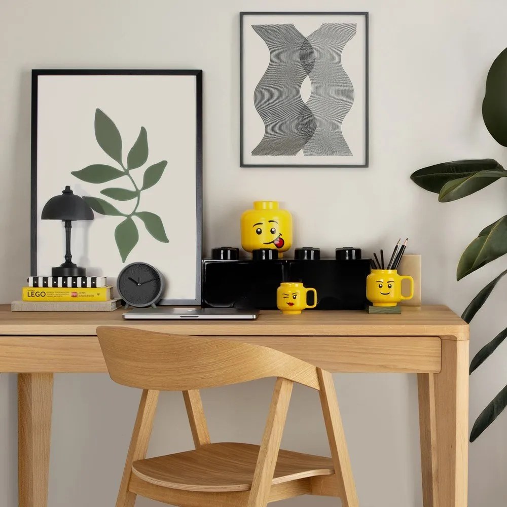 Čierny úložný box s dvoma zásuvkami LEGO®