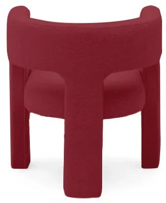 Vínové designové kreslo ALPAH B VELVET