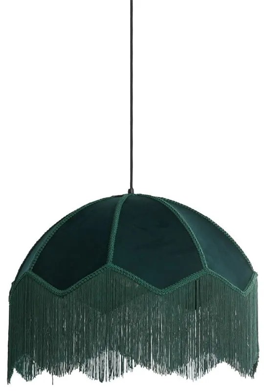 Závesné svietidlo v petrolejovej farbe s textilným tienidlom ø 50 cm Malacia – Light &amp; Living