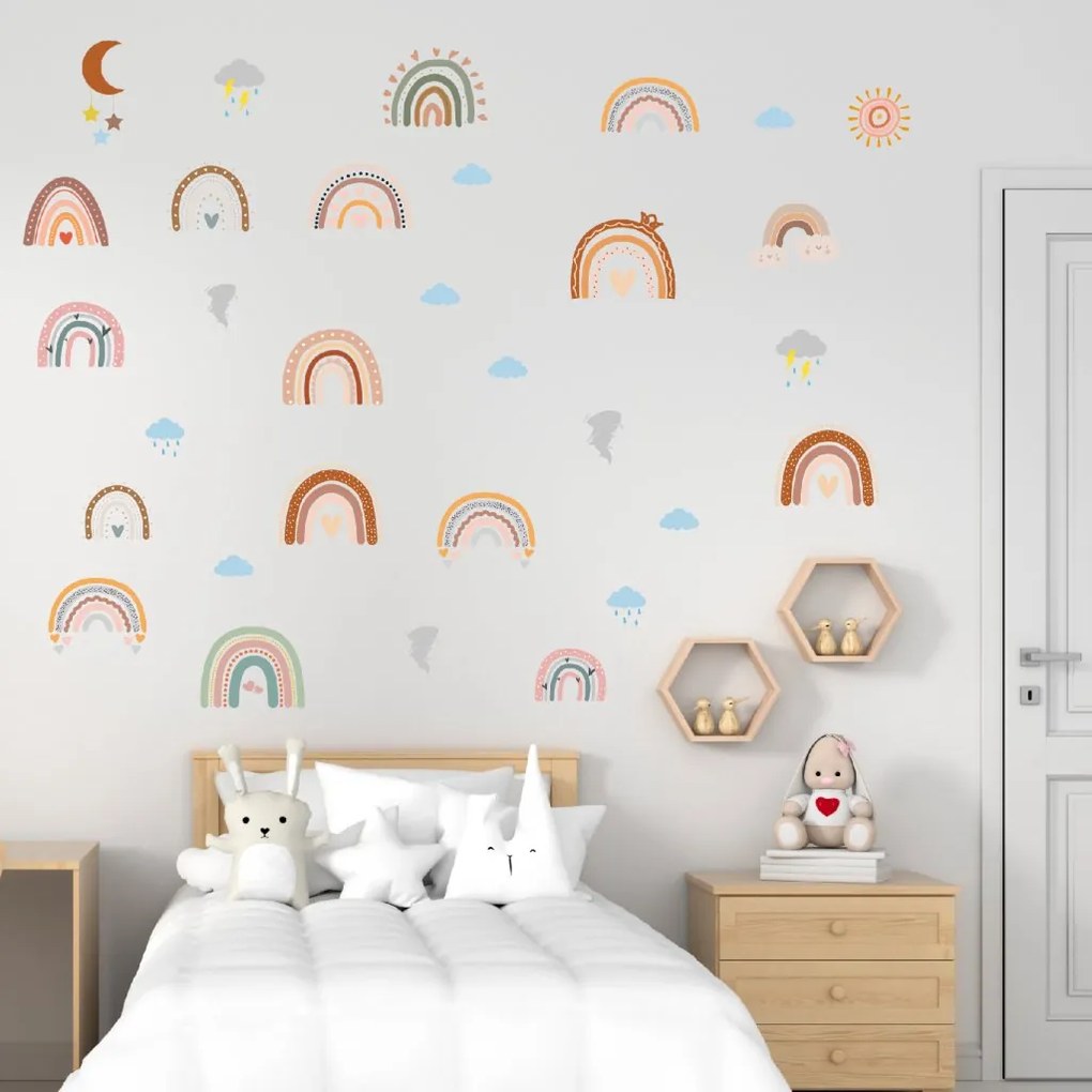 PIPPER. Samolepka na stenu "Dúhy"