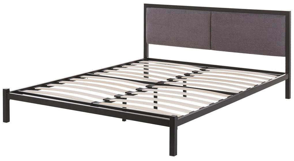 Kovová posteľ 160 x 200 čierna CLAMART Beliani
