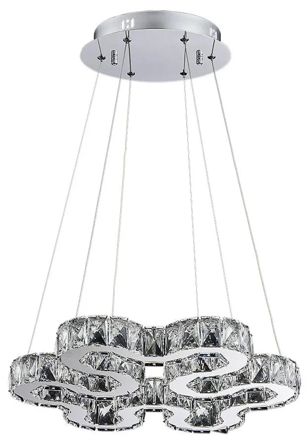 LUXERA 62422 - LED krištáľový luster na lanku STRADA LED/30W/230V